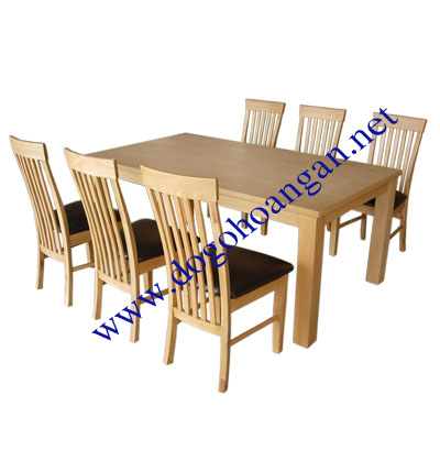 Đồ gỗ nội thất, Bộ bàn ghế ăn  HA-DS11